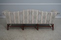 64407EC: BAKER Chippendale Mahogany Damask Upholst