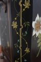 F64439EC: Paint Decorated Toleware Bin w. Brass Fe