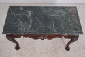 64431EC: Georgian Style Carved Mahogany Console Ta