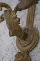 F64461EC: Pair Neoclassical Brass 3 Arm Candelabra