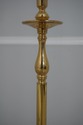 F64442EC: Pair Solid Brass Standing Chippendale Fl