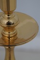 F64442EC: Pair Solid Brass Standing Chippendale Fl