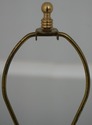 F64442EC: Pair Solid Brass Standing Chippendale Fl