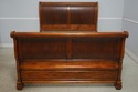 65408: ETHAN ALLEN Queen Size Walnut Finish Sleigh
