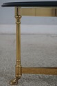 68603: LABARGE Oval Regency Style Brass Coffee Tab