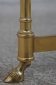 68603: LABARGE Oval Regency Style Brass Coffee Tab