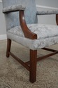 60279EC: Chippendale Style Cherry Open Armchair