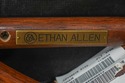 60155EC: ETHAN ALLEN Bamboo Form Leather Seat Armc