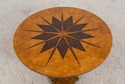 L68322: BAKER Round Compass Inlaid Top Pedestal Ce
