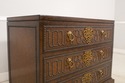 L68353: MAITLAND SMITH Leather Studded Marble Top 
