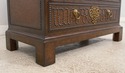 L68353: MAITLAND SMITH Leather Studded Marble Top 