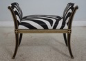 L68646: MAITLAND SMITH 8105-42 Zebra Print Bench ~