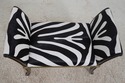 L68646: MAITLAND SMITH 8105-42 Zebra Print Bench ~