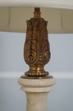 F68664: Regency Style Alabaster & Brass Table Lamp