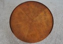 68648: HENREDON Round 2 Door Walnut Lamp Table