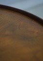 68648: HENREDON Round 2 Door Walnut Lamp Table