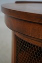 68648: HENREDON Round 2 Door Walnut Lamp Table