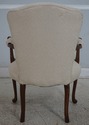 L68662: Vintage Newly Upholstered Carved Mahogany 