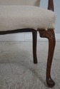 L68662: Vintage Newly Upholstered Carved Mahogany 