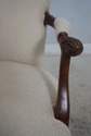 L68662: Vintage Newly Upholstered Carved Mahogany 