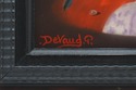 LF73320: P.DEVAUD Perruche Aux Fraises Oil On Canv