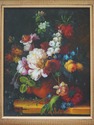 F73327: Oil On Board Floral Still Life Painting Ar