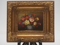 F73225: Pair Of Floral Still Life Oil On Board Pai