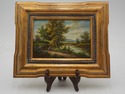 LF73332: Pair Of Oil On Board Landscape Paintings 