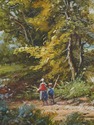 LF73332: Pair Of Oil On Board Landscape Paintings 