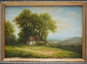 LF73332: Pair Of Oil On Board Landscape Paintings 