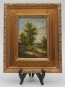 LF73331: Pair Of Oil On Board Woodland Landscape P
