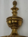 F73308: Pair Brass French Regency Style Lighted Wa
