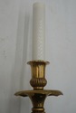 F73308: Pair Brass French Regency Style Lighted Wa