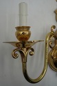 F73307: Pair Colonial Williamsburg Style Brass Lig