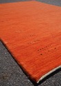 F73242: Modern Design Orange Approx. 4x6 Wool Area