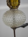 LF73350: Vintage Colonial Style Iron & Hobnail Gla