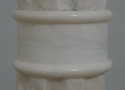 F73296: Italian Neoclassical White Marble Pedestal