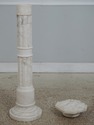 F73296: Italian Neoclassical White Marble Pedestal
