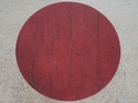 L73346: Round Red Painted Primitive Side Table