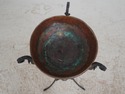LF73352: Wrought Iron Base 19th Century Copper Bas