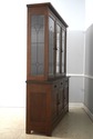73244: STICKLEY Mission Oak Leaded Glass China Cab