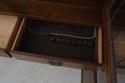 73244: STICKLEY Mission Oak Leaded Glass China Cab