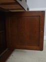 73244: STICKLEY Mission Oak Leaded Glass China Cab