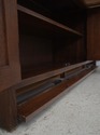 73244: STICKLEY Mission Oak Leaded Glass China Cab