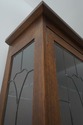 73244: STICKLEY Mission Oak Leaded Glass China Cab