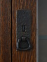 73244: STICKLEY Mission Oak Leaded Glass China Cab