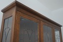 73244: STICKLEY Mission Oak Leaded Glass China Cab