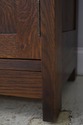 73244: STICKLEY Mission Oak Leaded Glass China Cab