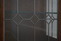 73244: STICKLEY Mission Oak Leaded Glass China Cab
