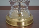 F62477EC: WATERFORD Crystal & Brass Table Lamp